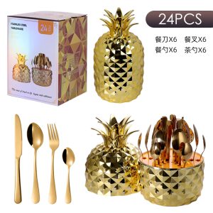 Set de Cubiertos en Forma de Piña