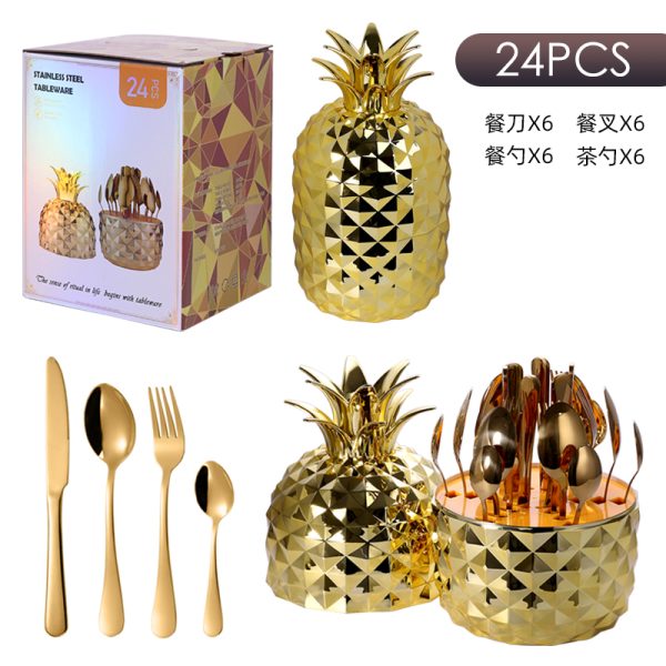 Set de Cubiertos en Forma de Piña