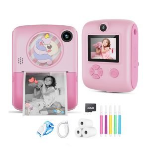 Cámara Impresora para Niños con Rollos y Marcadores