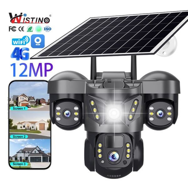 Cámara de Seguridad WiFi 4 Lentes - Imagen 3