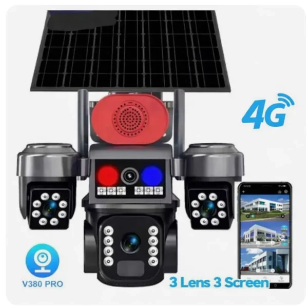 Cámara de Seguridad WiFi 4 Lentes 360°